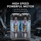 Portable Electric Dual Head Shaver for Men