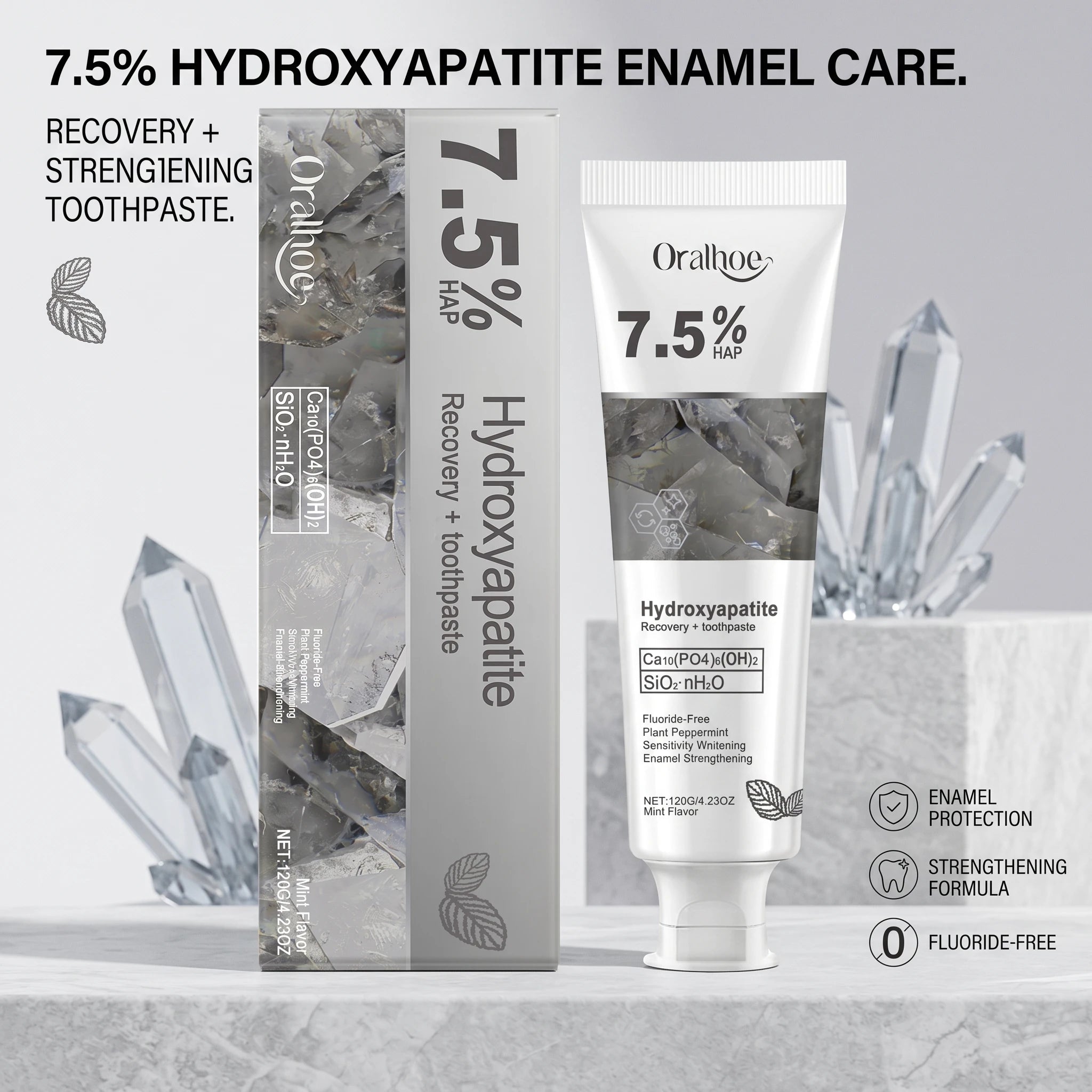 7.5% Hydroxyapatite Enamel Repair & Whitening Toothpaste - 6