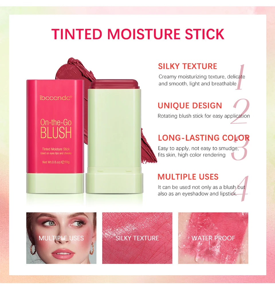 Cream Blush Stick for Lips and Cheeks