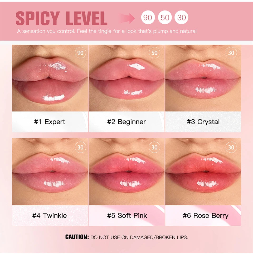 Instant Volumizing Lip Plumper Gloss for Fuller Lips - 10