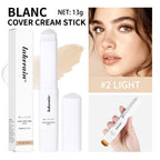 Full Coverage Cream Foundation Stick with Built-in Blending Brush