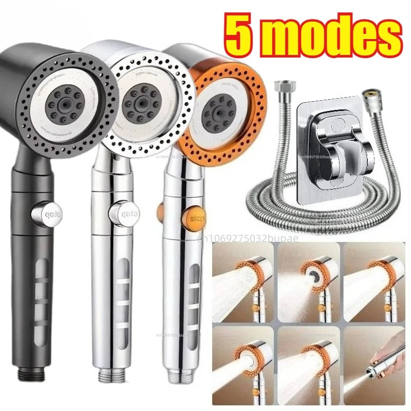 5-Mode High-Pressure Water Saving Shower Head - 1