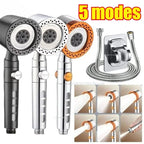5-Mode High-Pressure Water Saving Shower Head