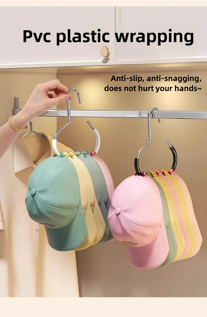 Circle Ring Hat Organizer Rack for Closet - 17