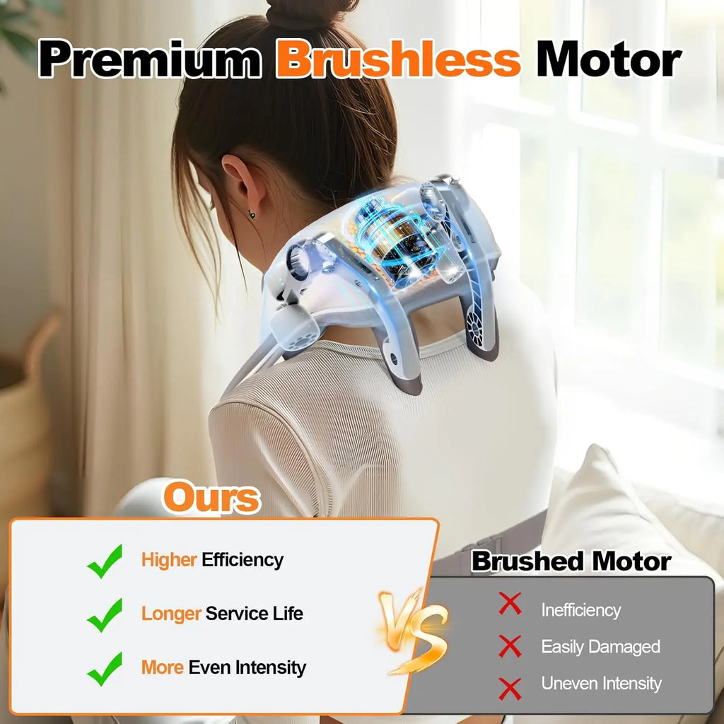 Wireless 6D Deep Tissue Neck and Shoulder Massager with Heat