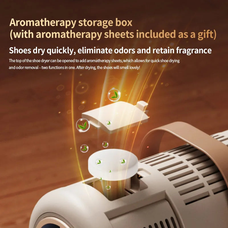 Foldable Electric Shoe Dryer and Deodorizer with Timer