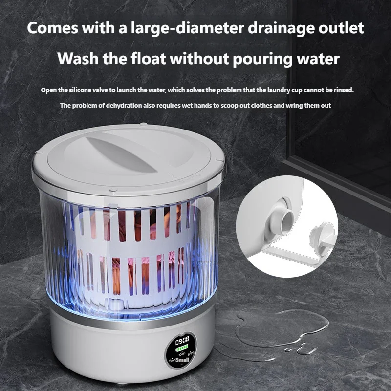 Portable Mini Washing Machine for Underwear and Socks