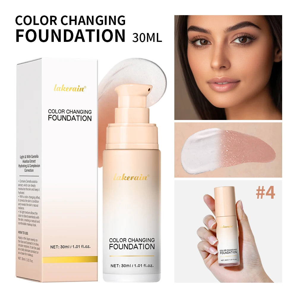 Color-Changing Liquid Foundation for Flawless Radiant Skin