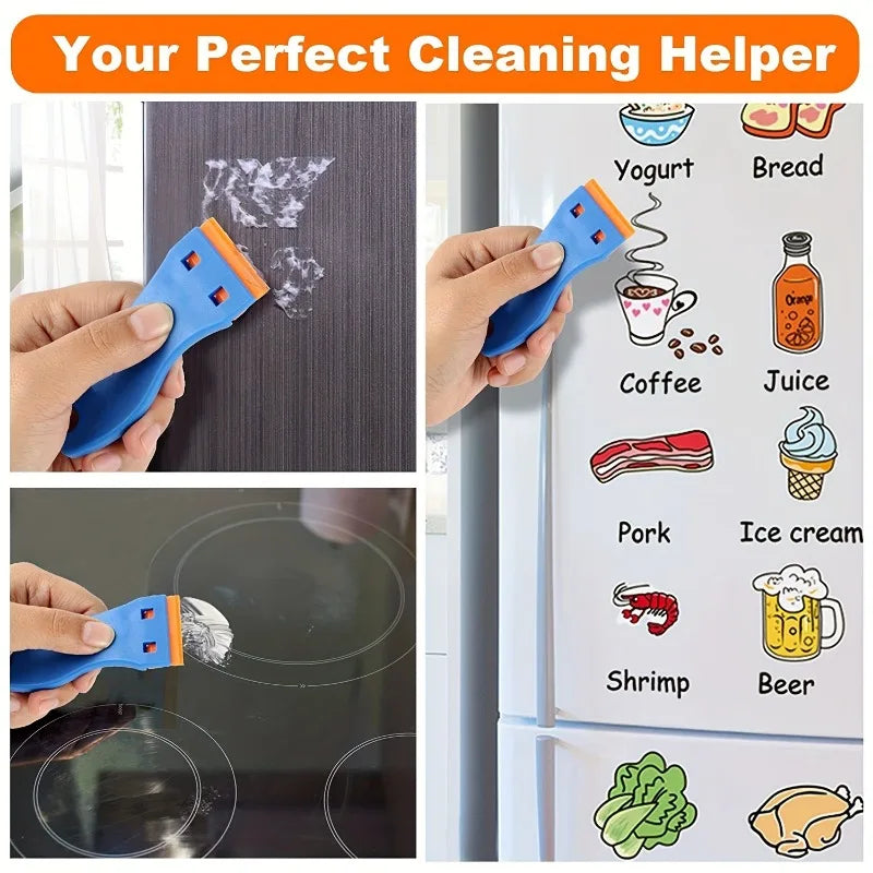 Multipurpose Sticker and Glue Removal Scraper Tool