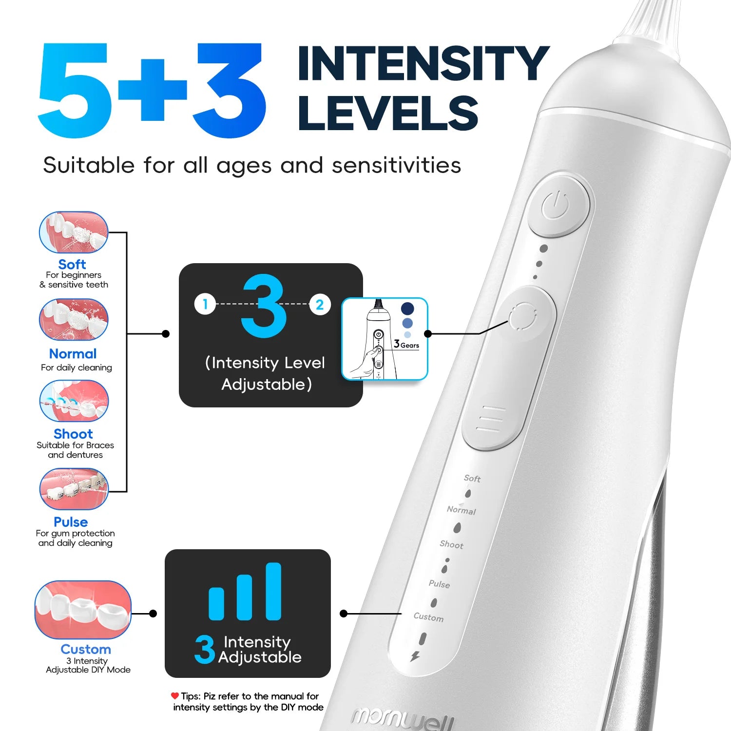 Portable Cordless Water Flosser for Teeth Cleaning - 6