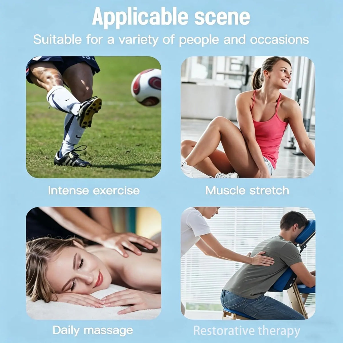 Electric Myofascial Muscle Scraping and Massage Tool