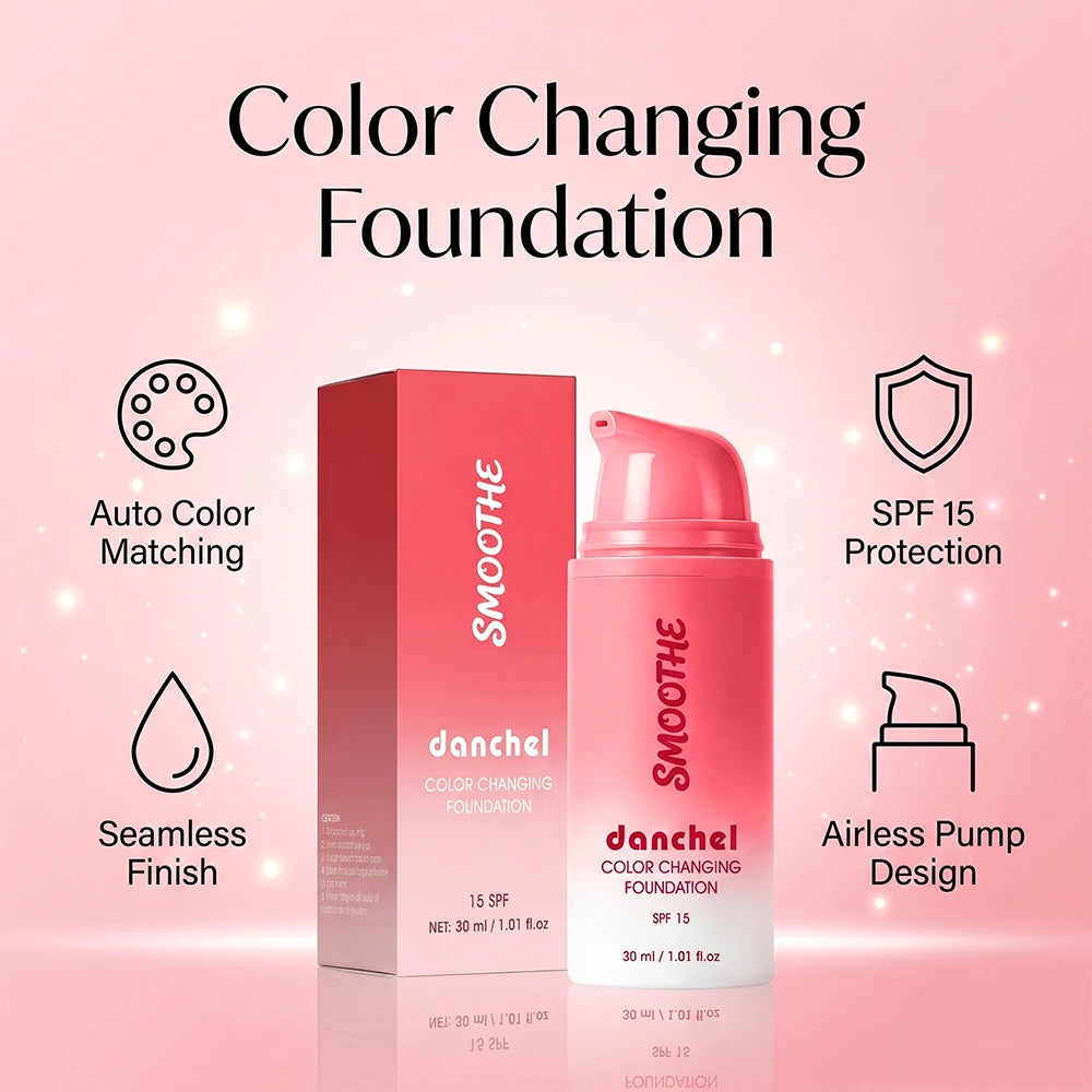 Color Changing Foundation for Flawless Skin Coverage - 2