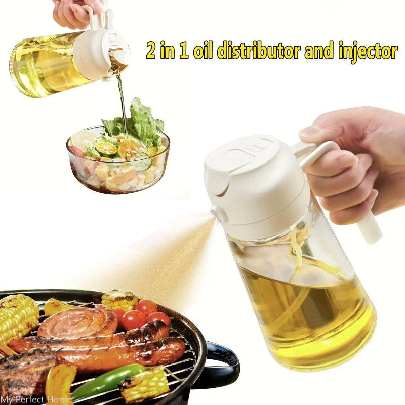 2-in-1 Kitchen Oil Spray and Pour Dispenser