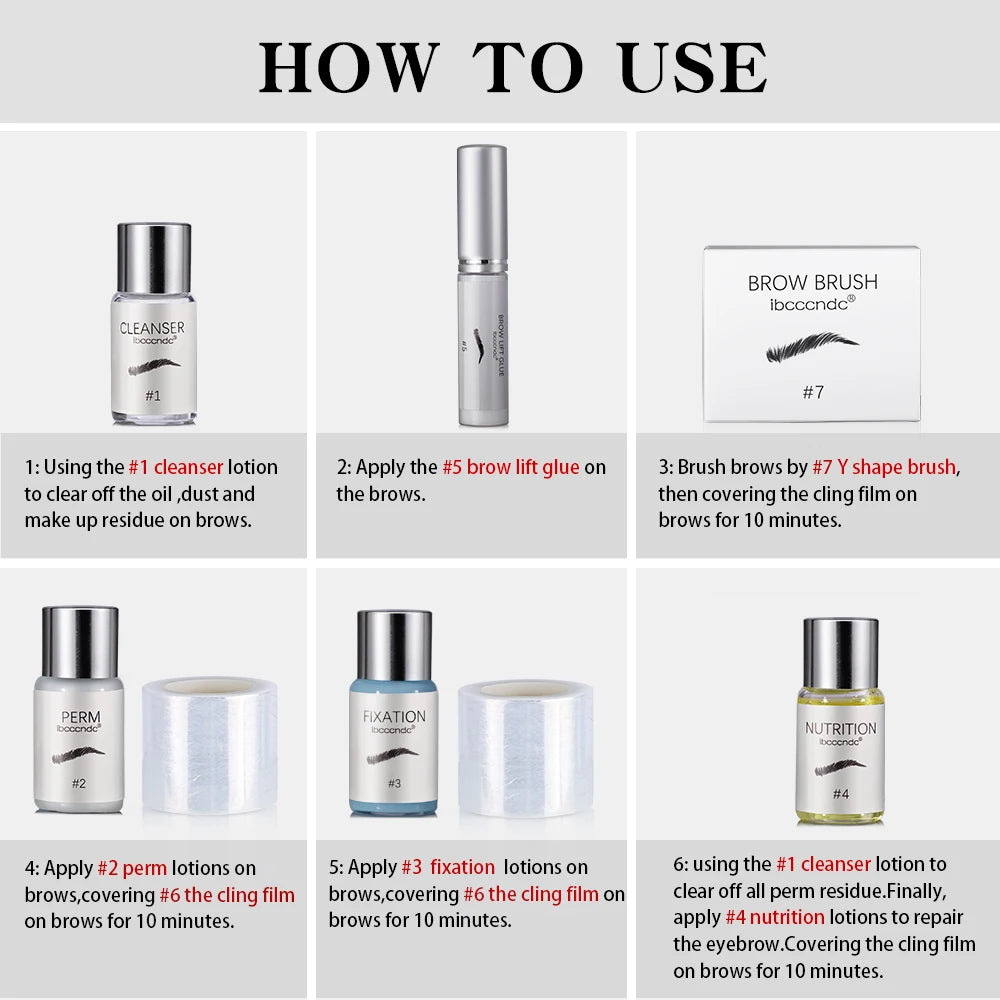 Professional Eyebrow Lamination Home Perming Kit - 6
