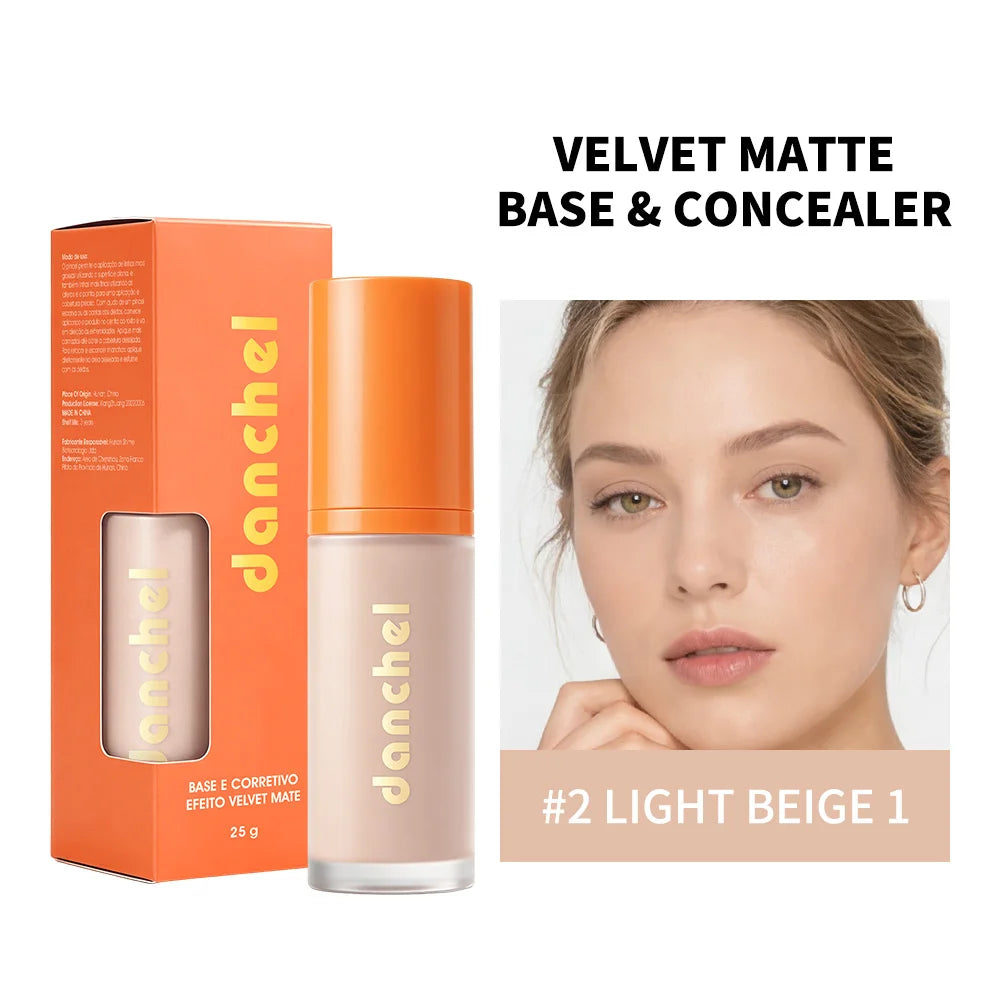 2-in-1 Velvet Matte Liquid Foundation and Concealer - 23