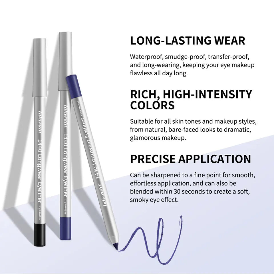 Waterproof Long-Lasting Smudge-Proof Eyeliner Pencil - 11