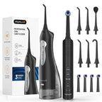 Portable Electric Water Flosser and Toothbrush Oral Care Set