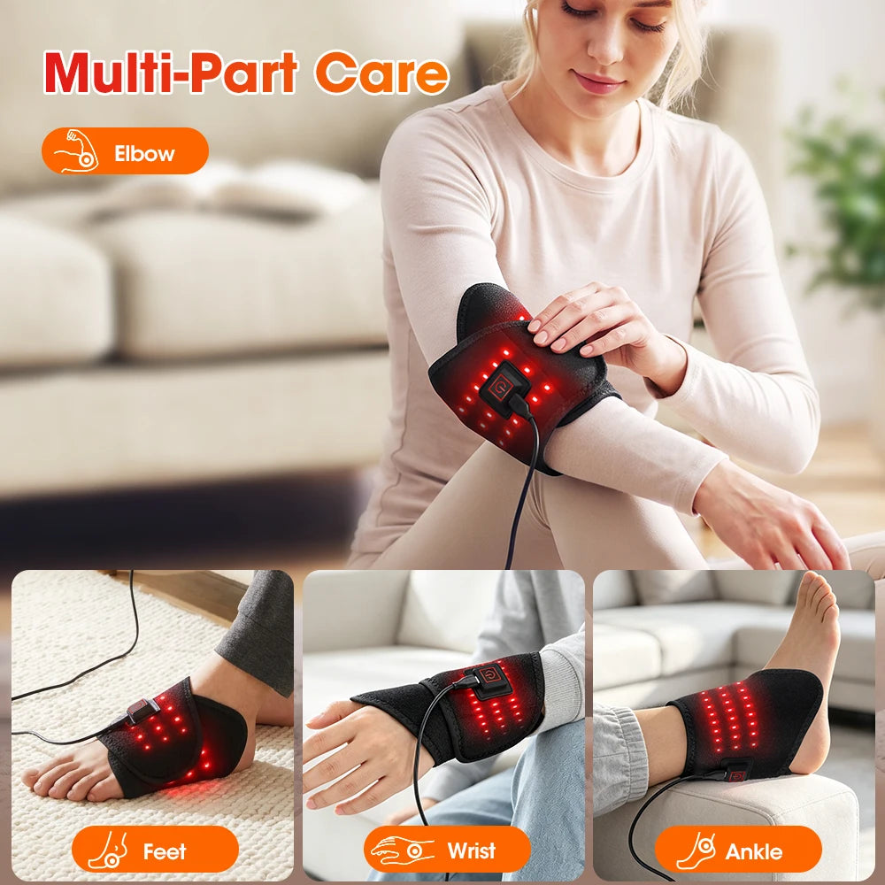 3-in-1 Red Light Heating Wrap for Foot, Ankle and Wrist