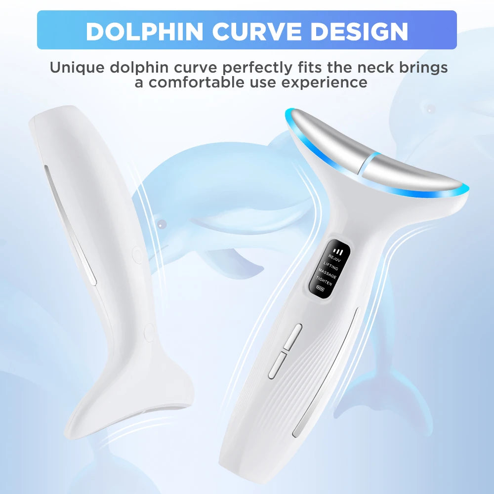 LED Facial and Neck Skin Tightening Beauty Massager
