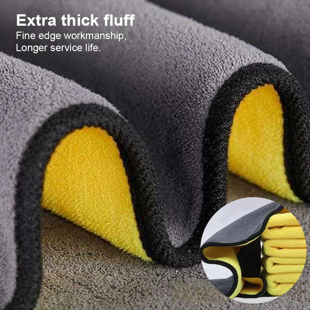 Ultra-Absorbent Microfiber Cleaning Towels for Home and Car