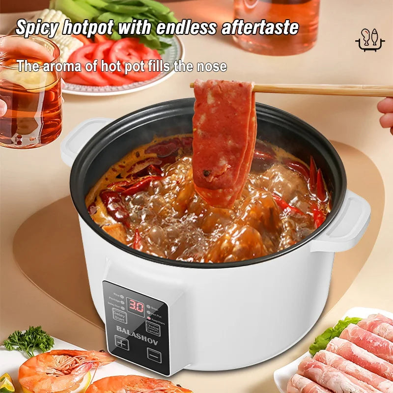 Multifunction 3.5L Non-Stick Electric Hot Pot Cooker