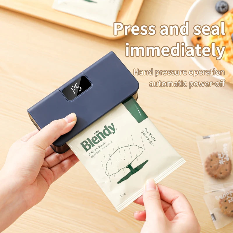 Rechargeable Mini Bag Sealer with Cutter