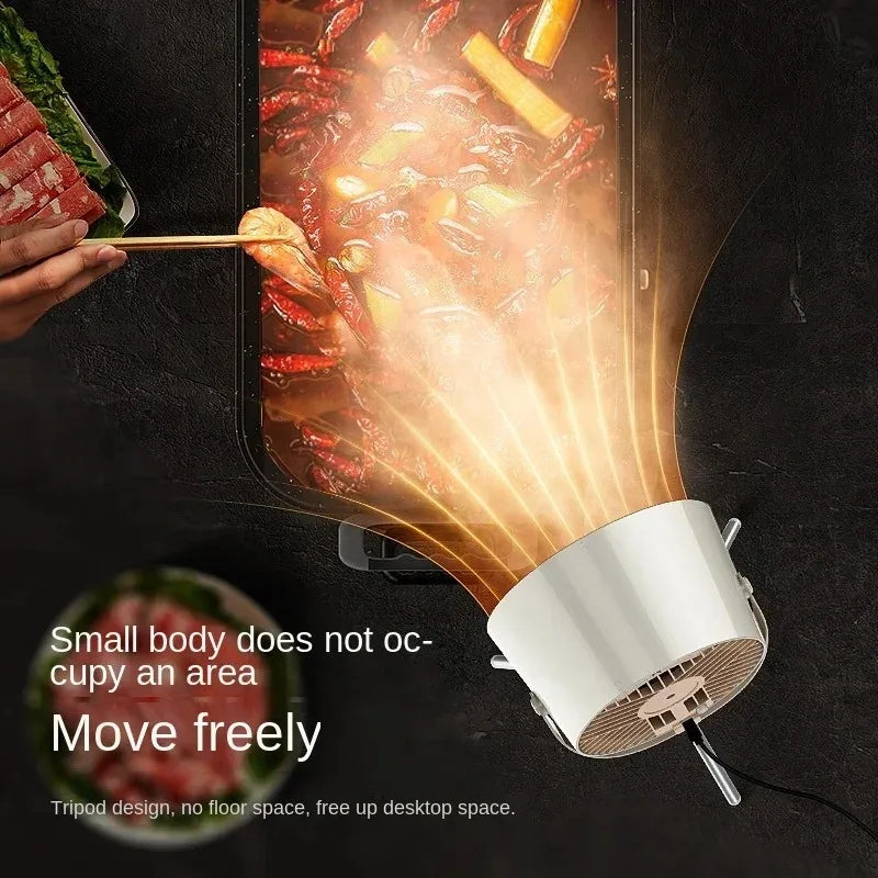 Portable Mini Desktop Range Hood for BBQ and Hot Pot - 6
