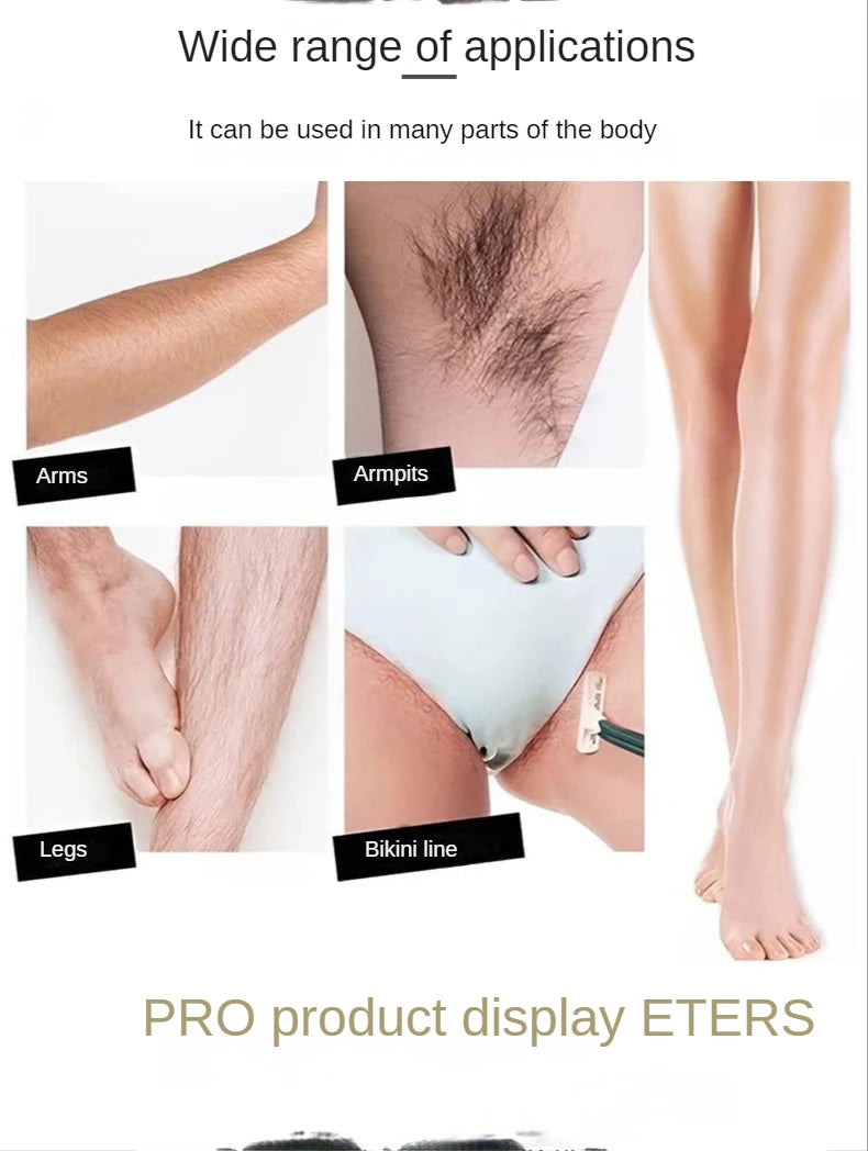 Painless Crystal Hair Eraser and Exfoliator Tool