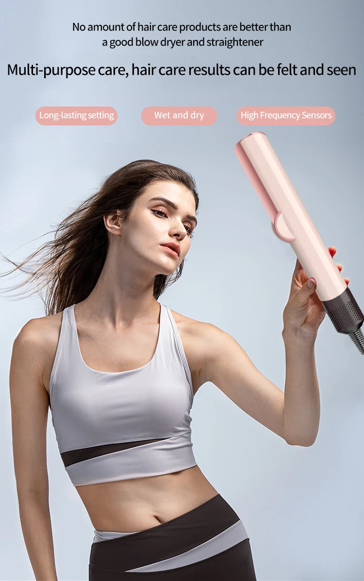 2-in-1 Professional Hair Dryer and Straightening Iron