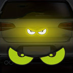Reflective Devil Eye Car Decals for Enhanced Night Safety