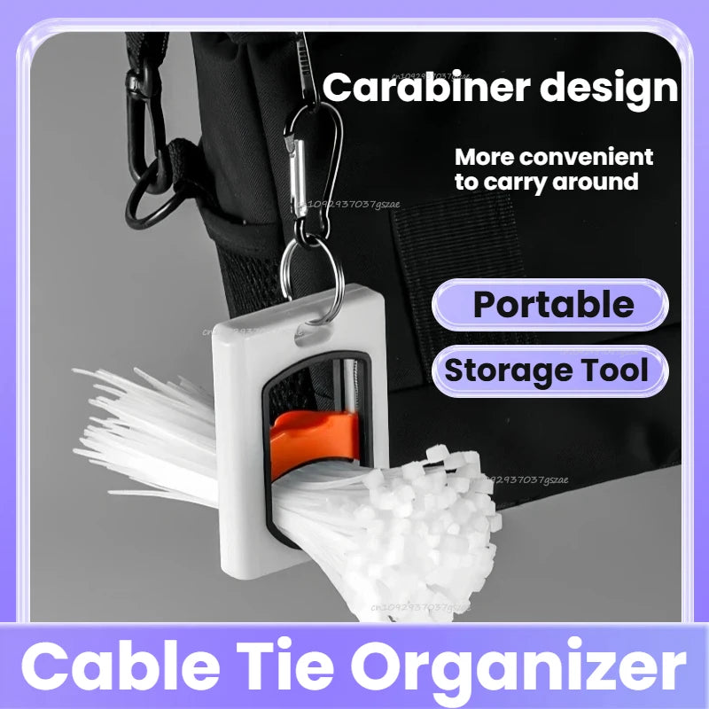 Portable Glow-in-the-Dark Cable Tie Organizer Tool