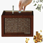 Wooden Money Saving Challenge Box for Cash