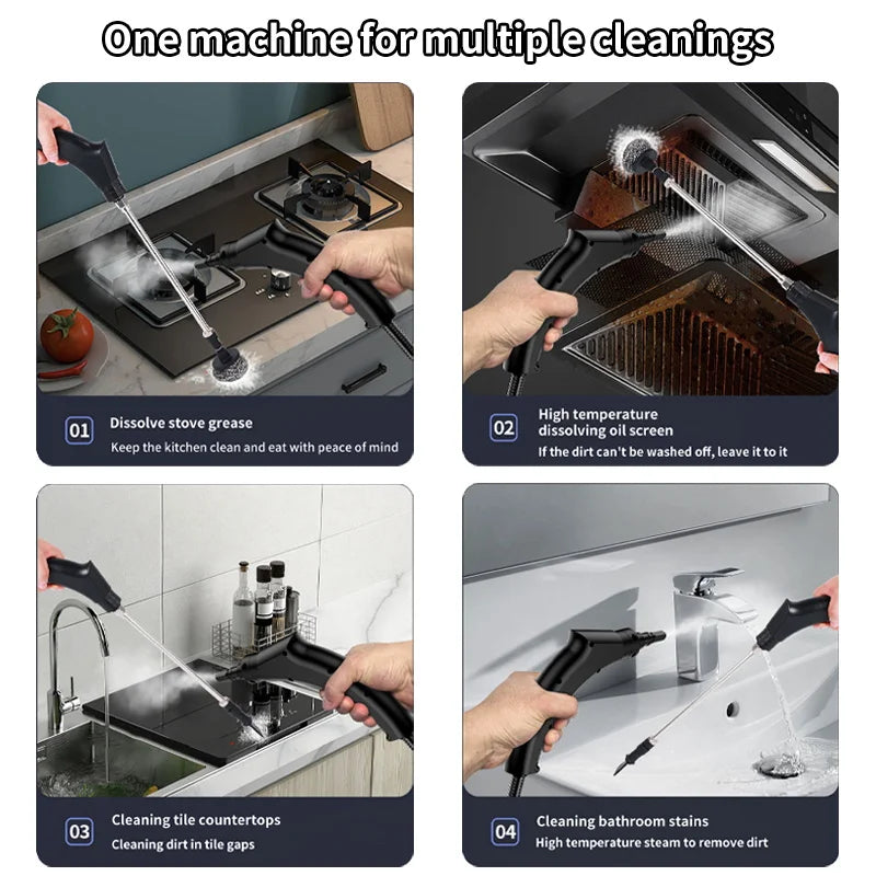 High-Pressure Handheld Steam Cleaner for Home and Kitchen