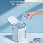 Portable Desktop Air Cooler with Humidifier Spray