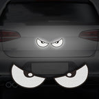 Reflective Devil Eye Car Decals for Enhanced Night Safety