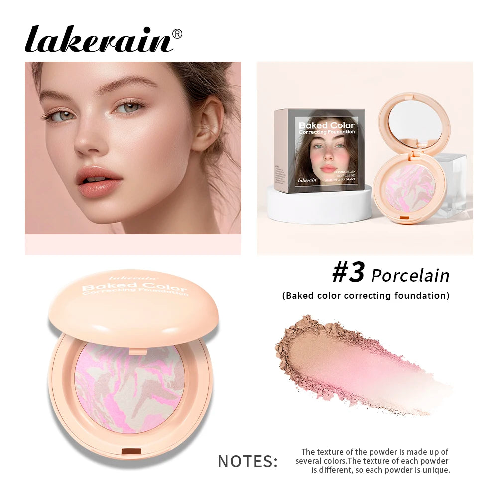 Baked Color Correcting Pressed Powder Foundation