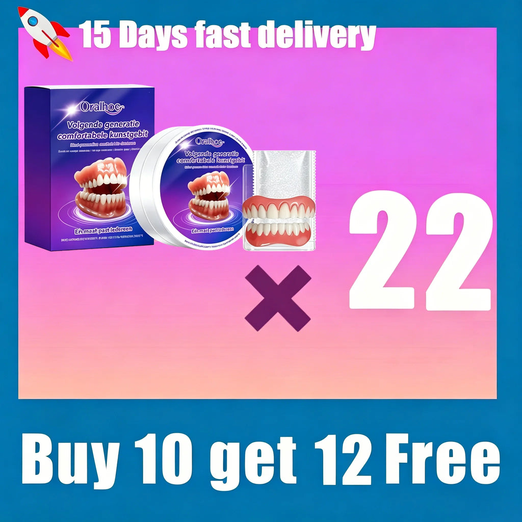 Instant Snap-On Silicone Denture Kit for Natural Smile