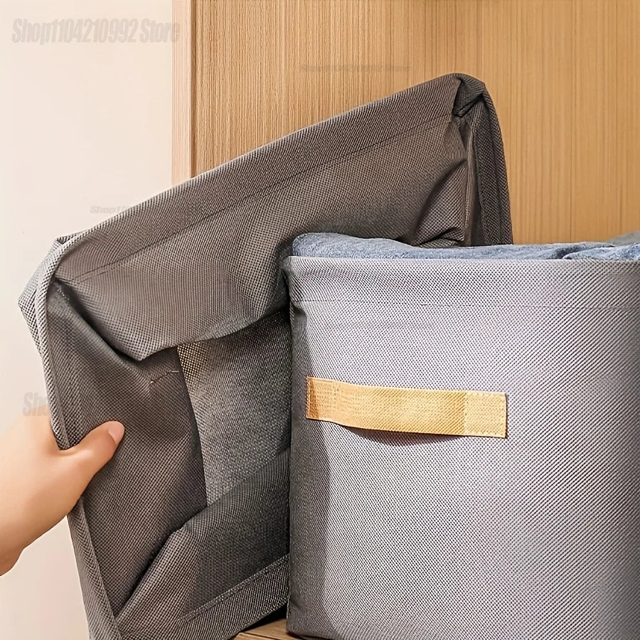 Foldable Fabric Clothing and Closet Organizer Storage Box - 4
