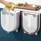 Wall Mounted Folding Trash Can for Kitchen and Bathroom
