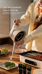Portable Mini Desktop Range Hood for BBQ and Hot Pot