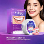 Silicone Reline Denture Set for Natural Smile and Comfortable Fit
