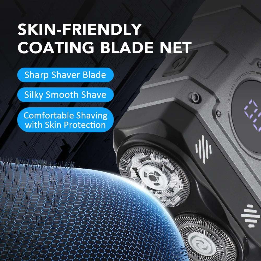 Portable Electric Dual Head Shaver for Men