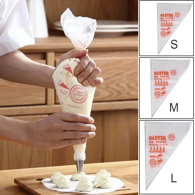 Disposable Piping Bags for Cake Decorating and Baking