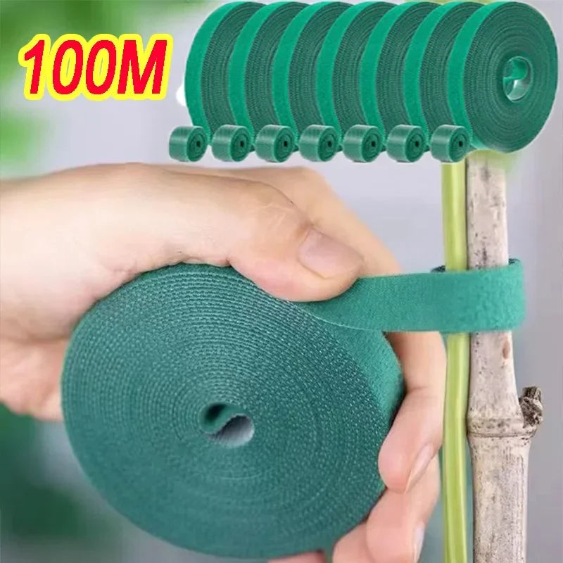 Reusable Adjustable Plant Support Ties for Garden