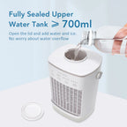 3-in-1 Portable Desktop Air Cooler and Humidifier Fan