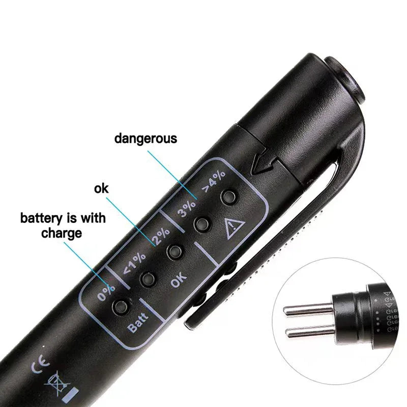 Digital Brake Fluid Moisture Tester Pen for Car Maintenance - 2