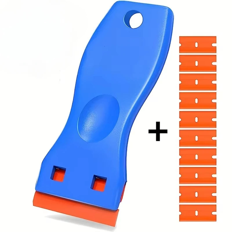 Plastic Razor Scraper Set for Stickers and Decal Removal - 8