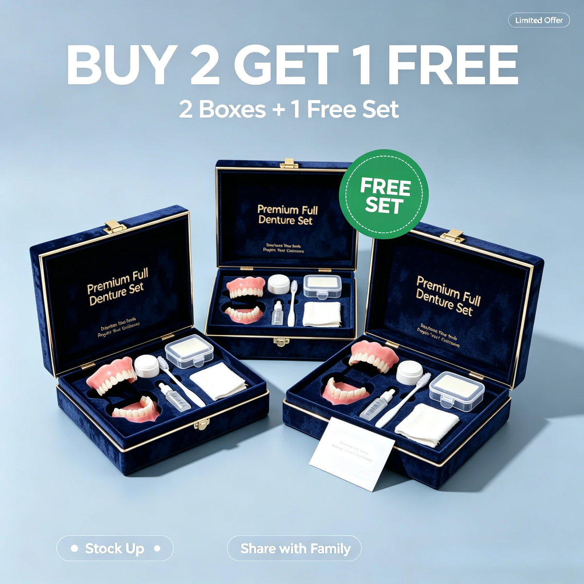 Comfort Silicone Smile Set for Upper and Lower Teeth