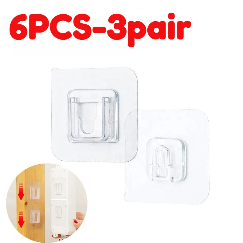 Double-Sided Adhesive Wall Hooks for Storage