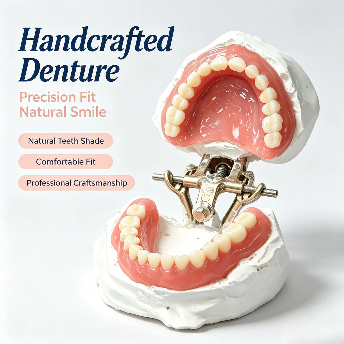 Comfort Fit Silicone Dentures for Natural Smile
